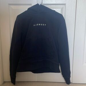 YoungLA Black Sweatshirt Hoodie Adult Medium
